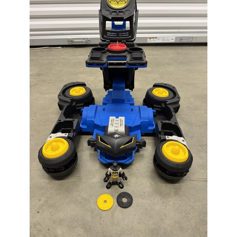 Fisher Price Imaginext DC Transforming BATMAN Batmobile R/C Car - Tested Works - Picture 8 of 15